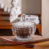 Elegant Glass Sugar Dish with Lid – 350g