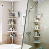 4-Tier Adjustable Telescopic Multi-Corner Shelf Organiser