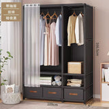 Elegant Heavy-Duty Metallic Wardrobe – Spacious Durable Clothes & Shoe Storage Cabinet