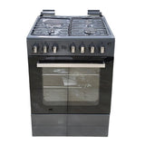 BJS 60×60 Elite Series Standing Cooker – 3 Gas + 1 Electric Plate (Grey)