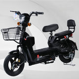 All-Black Utility Electric Scooter – Heavy-Duty 2-Seater