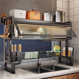 Mirror Over-the-Sink Dish Rack – Space-Saving & Practical.