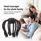Electric Octopus Claw Head Massager – Wireless Multi-Claw Stress Relief with Bluetooth Music
