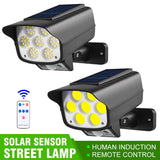 SOLAR POWERED OUTDOOR Street LIGHT WITH REMOTE 180W WITH MOTION SENSOR