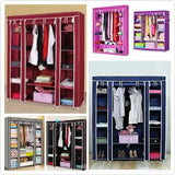 3 column metallic wardrobe