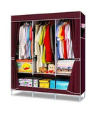 3 column metallic wardrobe