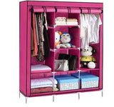 3 column metallic wardrobe