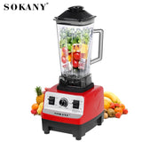 Sokany 4500W Commercial Heavy-Duty Blender – 2L | 6 Blades & 7 Speeds