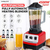 Sokany 4500W Commercial Heavy-Duty Blender – 2L | 6 Blades & 7 Speeds