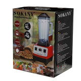 Sokany 4500W Commercial Heavy-Duty Blender – 2L | 6 Blades & 7 Speeds