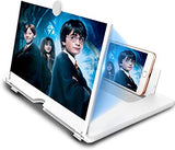 Screen Magnifier (12" ) –3D HD Mobile Phone Magnifier Projector Screen for Movies, Videos, and Gaming–Foldable Phone Stand with Screen Amplifier–Supports ALL Smartphones