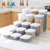 5pcs/set Tea Bean Grain Spice Food Grain Plastic Storage Box